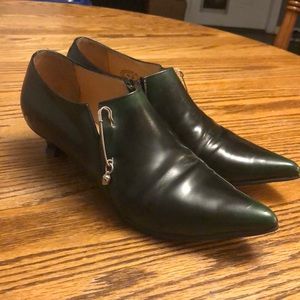 John Fluevog Green Kitten Heal Punk